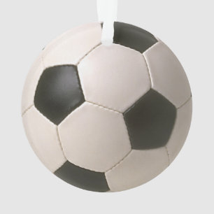 3D Soccerball Schwarz-weißer Fußball Ornament