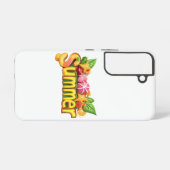 3d Sommertext - Farbiger Sommertext mit Früchten Samsung Galaxy Hülle (Rückseite (Horizontal))