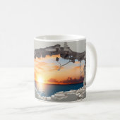3D Sonnenaufgang über der Tasse des Ozeans (VorderseiteRechts)