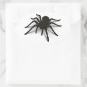 3D-Spider Ovaler Aufkleber (Tasche)