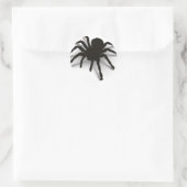 3D-Spider Runder Aufkleber (Tasche)