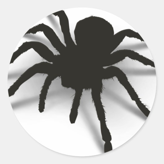 3D-Spider Runder Aufkleber (Vorderseite)