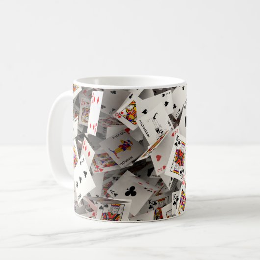 3D-Spielkarten Kaffeetasse (Vorderseite Links)