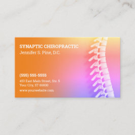 3D Spine Multicolor Chiropraktische Karte