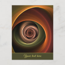 3D Spiral Abstrakt Warme Farben Moderner Fraktal T