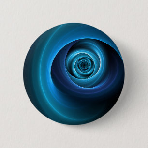 3D Spiralblau Farben Modernes Abstraktes Fraktal K Button