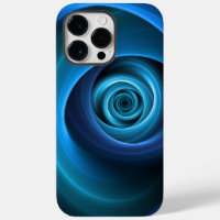 3D Spiralblau Farben Modernes Abstraktes Fraktal K