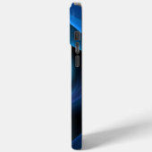 3D Spiralblau Farben Modernes Abstraktes Fraktal K Case-Mate iPhone Hülle (Rückseite / Links)