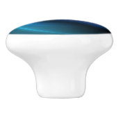 3D Spiralblau Farben Modernes Abstraktes Fraktal K Keramikknauf (Seitenansicht)