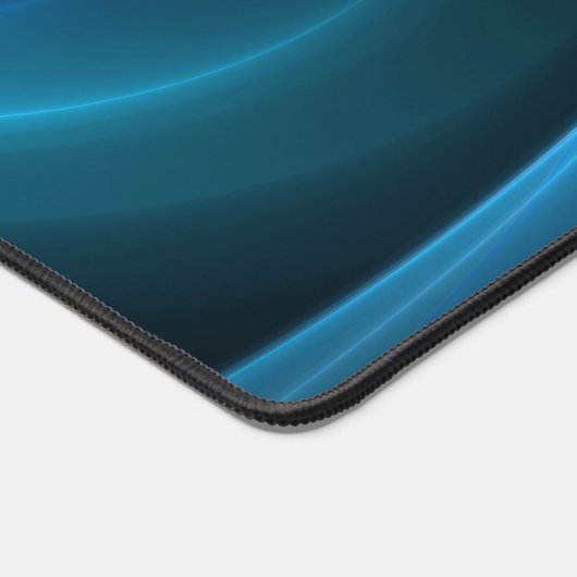 3D Spiralblau Farben Modernes Abstraktes Fraktal K Schreibtischunterlage (Ecke)