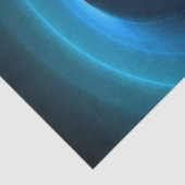 3D Spiralblau Farben Modernes Abstraktes Fraktal K Seidenpapier (Detail)