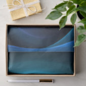 3D Spiralblau Farben Modernes Abstraktes Fraktal K Seidenpapier (Geschenk)