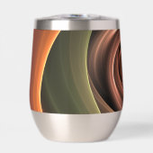 3D Spirale Abstrakt Warme Farben Modernes Fraktal (Vorderseite)