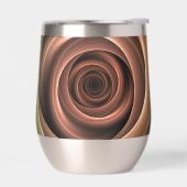 3D Spirale Abstrakt Warme Farben Modernes Fraktal  (Links)