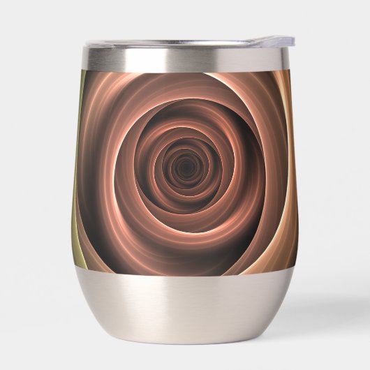 3D Spirale Abstrakt Warme Farben Modernes Fraktal (Links)