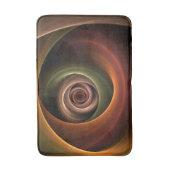 3D Spirale Abstrakt Warme Farben Modernes Fraktal  Badematte (Vorderseite Vertikal)