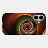 3D Spirale Abstrakt Warme Farben Modernes Fraktal  Case-Mate iPhone Hülle (Rückseite (Horizontal))
