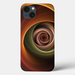 3D Spirale Abstrakt Warme Farben Modernes Fraktal Case-Mate iPhone Hülle