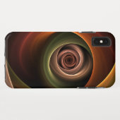 3D Spirale Abstrakt Warme Farben Modernes Fraktal  Case-Mate iPhone Hülle (Rückseite (Horizontal))