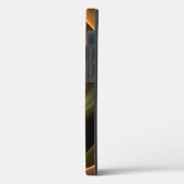 3D Spirale Abstrakt Warme Farben Modernes Fraktal Case-Mate iPhone Hülle (Rückseite / Links)