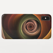3D Spirale Abstrakt Warme Farben Modernes Fraktal Case-Mate iPhone Hülle (Rückseite (Horizontal))