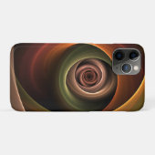 3D Spirale Abstrakt Warme Farben Modernes Fraktal  Case-Mate iPhone Hülle (Rückseite (Horizontal))