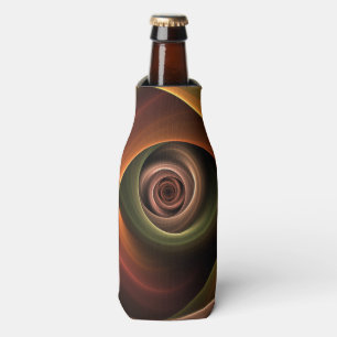 3D Spirale Abstrakt Warme Farben Modernes Fraktal  Flaschenkühler