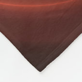 3D Spirale Abstrakt Warme Farben Modernes Fraktal Fleecedecke (Ecke)