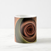 3D Spirale Abstrakt Warme Farben Modernes Fraktal  Kaffeetasse (Mittel)