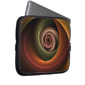3D Spirale Abstrakt Warme Farben Modernes Fraktal  Laptopschutzhülle (Vorne Rechts)