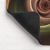 3D Spirale Abstrakt Warme Farben Modernes Fraktal  Mousepad (Ecke)