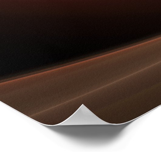 3D Spirale Abstrakt Warme Farben Modernes Fraktal  Poster (Ecke)