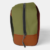 3D Spirale Abstrakt Warme Farben Modernes Fraktal  Waschbeutel (Rechts)