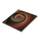 3D-Spirale Abstrakte Warme Farben Moderne Fraktal- Fliese (Seite)