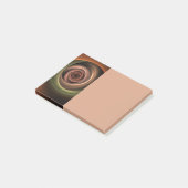 3D-Spirale Abstrakte Warme Farben Moderne Fraktal- Post-it Klebezettel (angewinkelt)