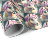 3D Spirit Pony 1 Geschenkpapier (Rolleneckpunkt)