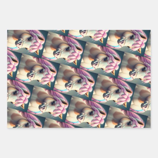 3D Spirit Pony 1 Geschenkpapier Set (Vorderseite)