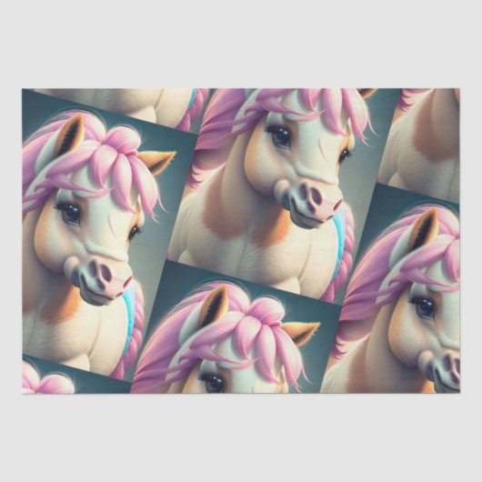 3D Spirit Pony 1 Seidenpapier (Vorderseite)
