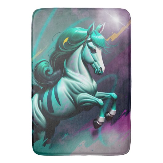 3D Spirit Pony 24 Badematte (Vorderseite Vertikal)