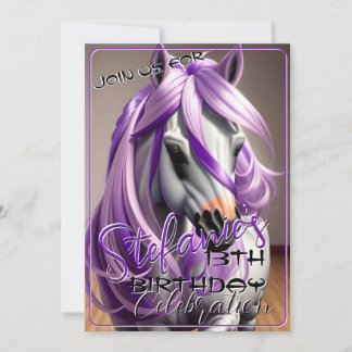 3D Spirit Pony 37 Einladung zum Geburtstag