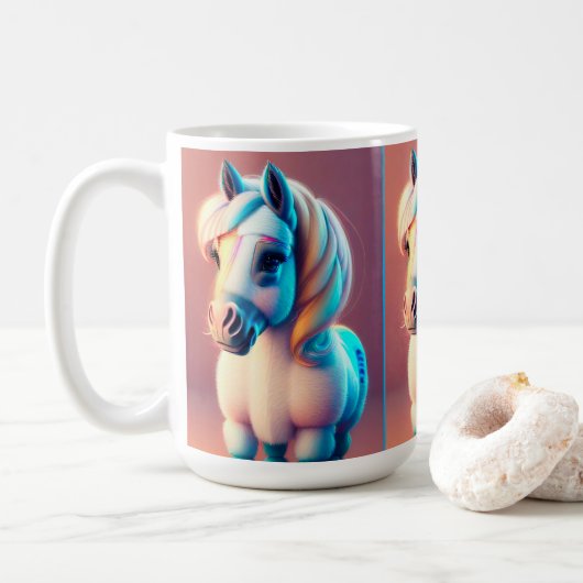 3D Spirit Pony 3 Kaffeetasse (Mit Donut)