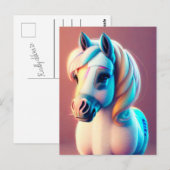 3D Spirit Pony 3 Postkarte (Vorne/Hinten)