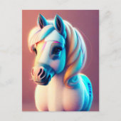 3D Spirit Pony 3 Postkarte (Vorderseite)