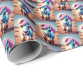 3D Spirit Pony 4 Geschenkpapier (Rolleneckpunkt)