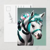 3D Spirit Pony 7 Postkarte (Vorne/Hinten)