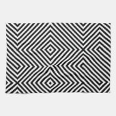 3d Square Illusion Muster Geschirrtuch (Horizontal)