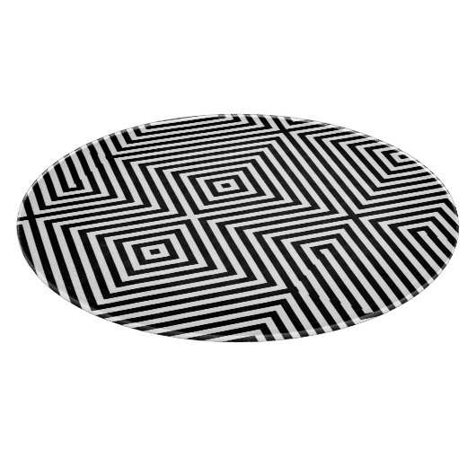 3d Square Illusion Muster Schneidebrett (Ecke)