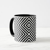 3d Square Illusion Muster Tasse (Vorderseite Links)