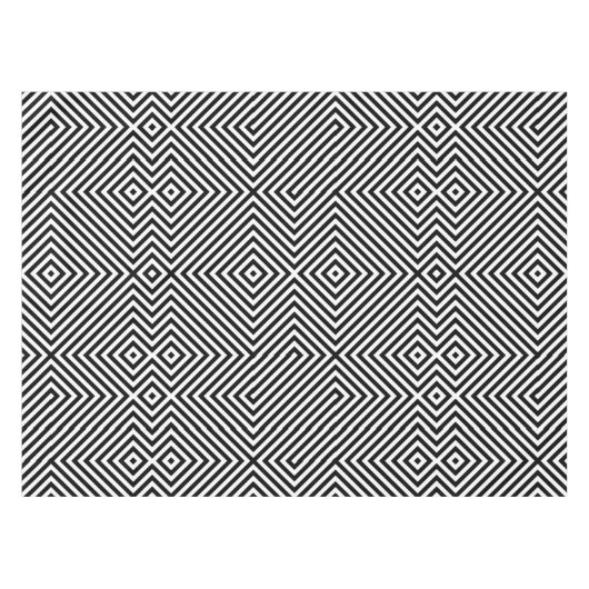 3d Square Illusion Muster Tischdecke (Vorderseite (Horizontal))