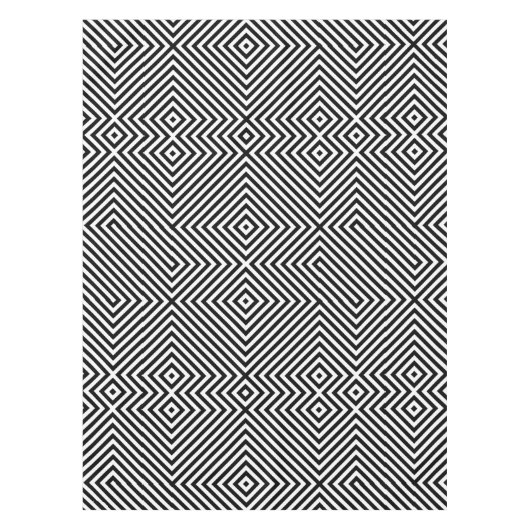 3d Square Illusion Muster Tischdecke (Vorderseite)